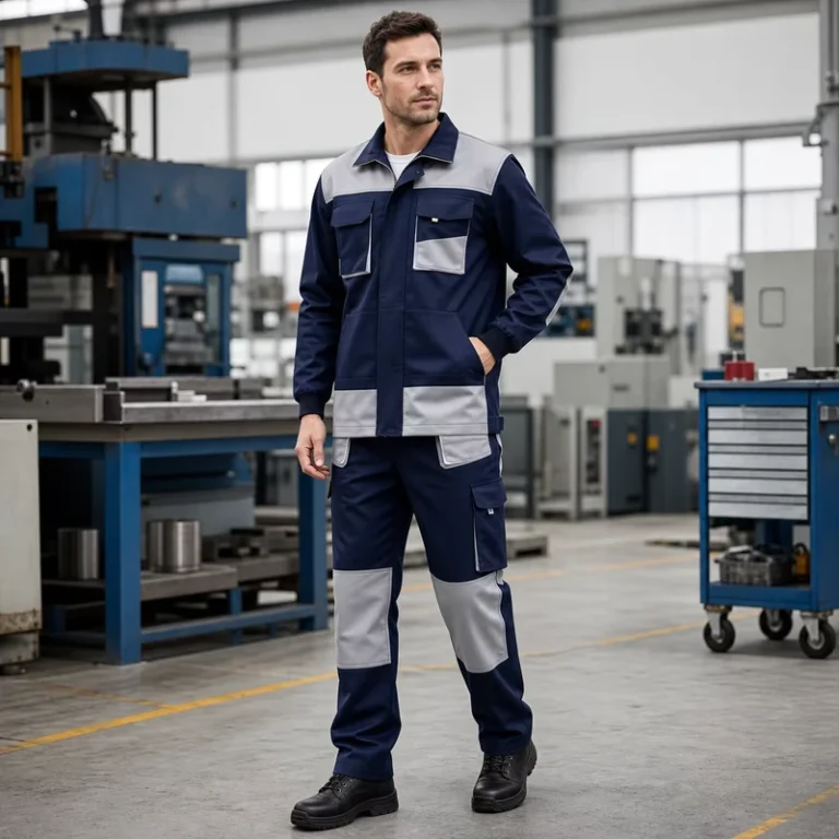 Custom-Industrial-Workwear-Set-Multi-Pocket-Work-Jacket-and-Pants-Uniform-with-OEM-ODM-Design-Support