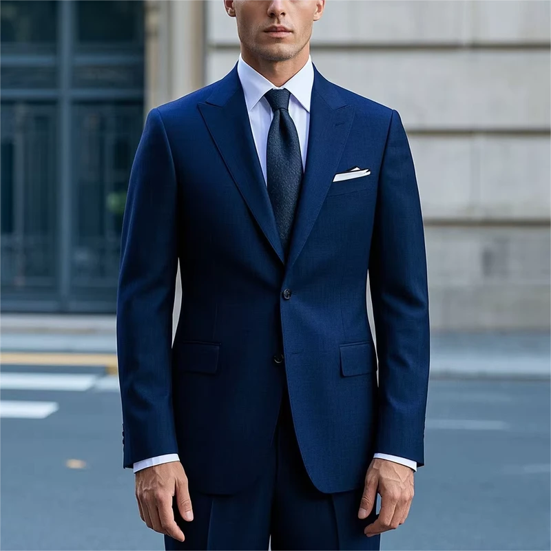Custom Jackets Modern Solid Tailor made Foreign Trade Suit Groom Slim Europe Business Suits & Blazer for Men