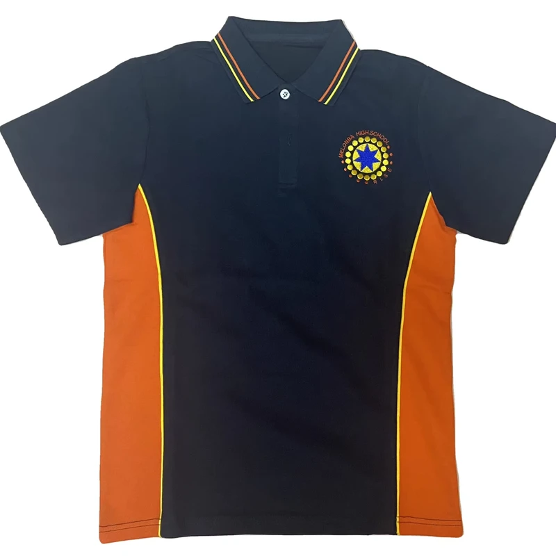Custom Kids School Uniform Polo Shirt Short-Sleeve Blank Embroidery Primary School T-Shirt for Boys and Girls