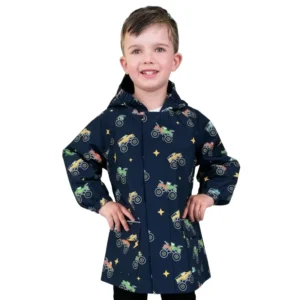 Custom Kids Windproof Raincoat Breathable Hooded Shell Jacket for Boys and Girls Outdoor
