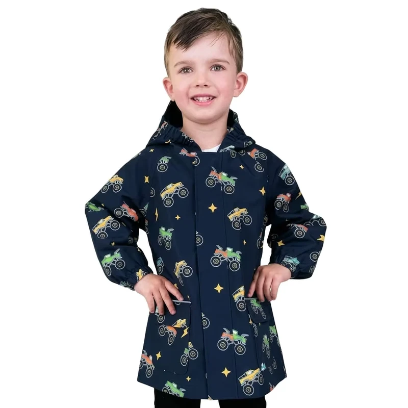 Custom Kids Windproof Raincoat Breathable Hooded Shell Jacket for Boys and Girls Outdoor