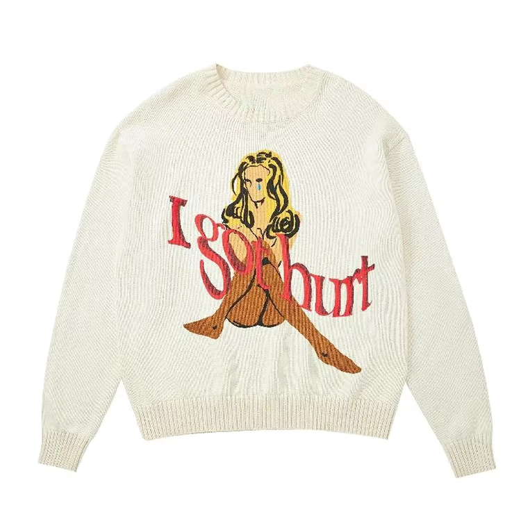 Custom-Knit-Women-Cardigan-Jacquard-Knitted-Animal-Pattern-Casual-Free-Size-Nylon-Cotton-Sweater