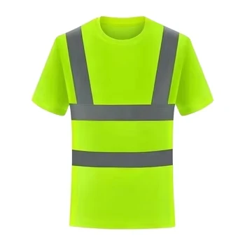 Custom LOGO Hi Vis Work Wear Polo Shirts Printed Short Long Sleeve Safety Camisas De Trabajo Orange Green Reflective Shirt