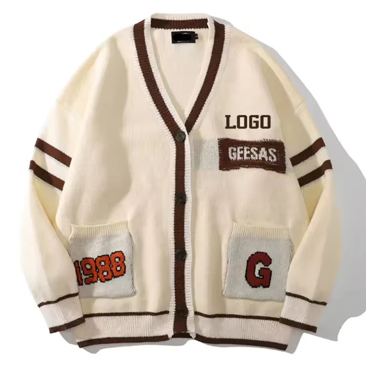 Custom-LOGO-Knitted-Cardigan-Sweater-100-Cotton-Jacquard-Embroidery-Pattern-Design-Loose-Casual-Cardigan-Sweater-for-Men