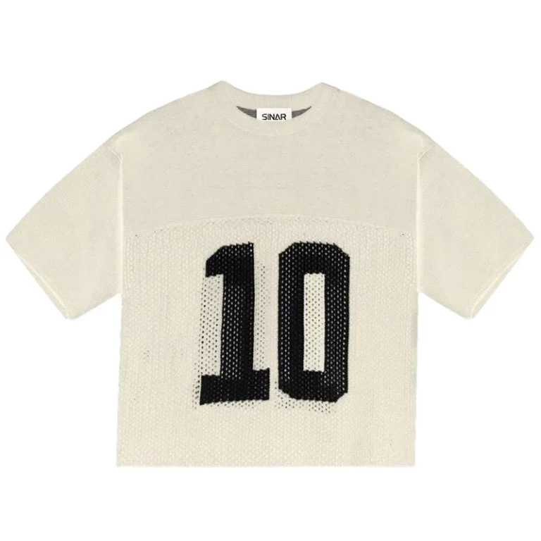 Custom-LOGO-Men-Sweater-Casual-Crew-Neck-Knitted-Top-Short-Sleeve-Knitwear-Pullover-Football-Jumper-Mesh-Knit-Jersey-Sweater-Men