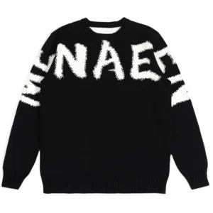 Custom LOGO Men’s OEM Jacquard Crew Neck Knit Sweater, Pullover