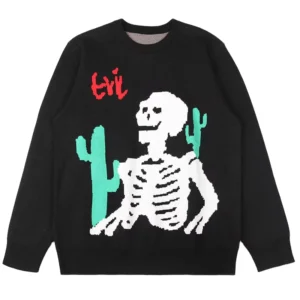 Custom LOGO OEM Men Knitted Sweater Jacquard Pattern Crew Neck Knitwear Winter Cotton Men Casual Pullover Jumper Custom Sweater