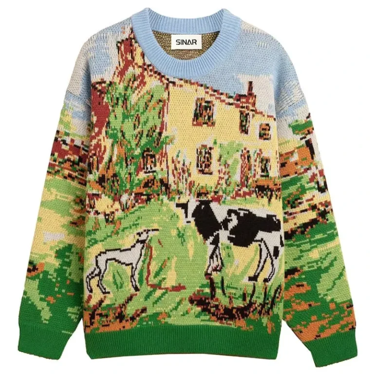 Custom-LOGO-OEM-Men-Sweater-Jacquard-Pattern-Knitwear-Winter-Pullover-Jumpers-Casual-Cotton-Knitted-Top-Custom-Crew-Neck-Sweater