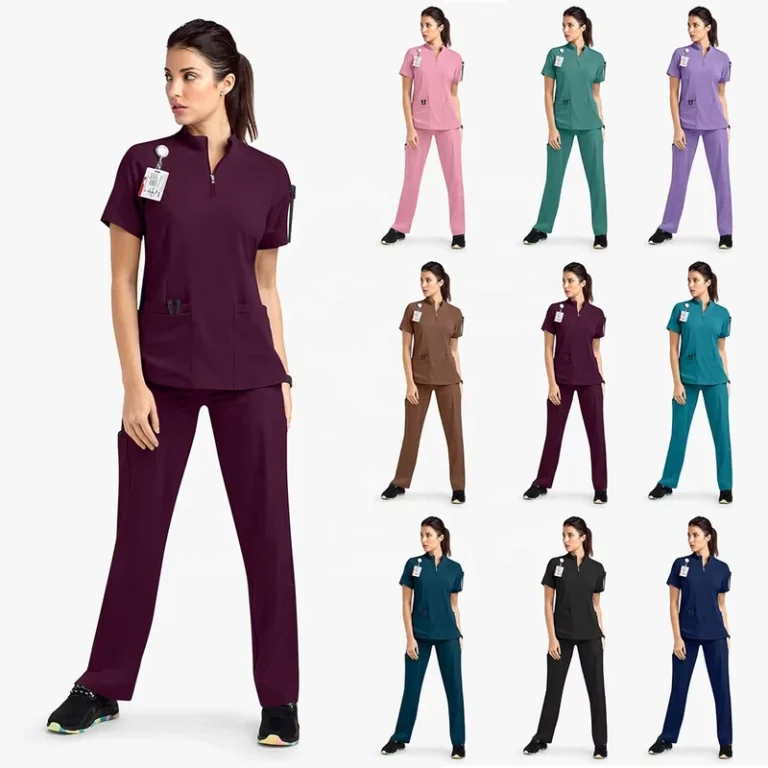 Custom-LOGO-Uniform-Straight-Pants-Hospital-Uniforms-Scrub-Suit-Nurse-Beauty-Dental-Salon-Work-Clothes-Medical-Scrubs-Sets