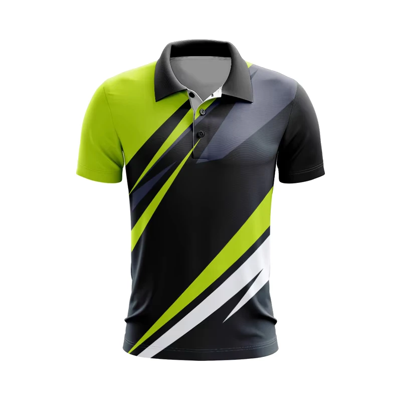 Custom Latest Design Heavyweight Polyester Low Moq All Over Sublimation Printing Mens Polo Shirts