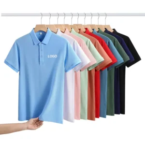 Custom Logo 100% Corporate Polo Shirts, Unisex, Short Sleeve