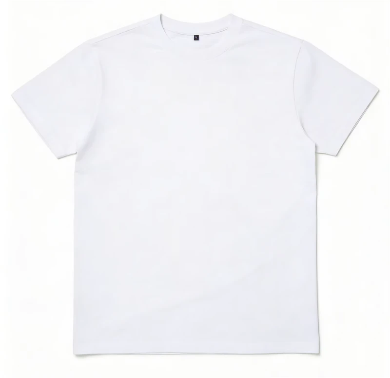 Custom Logo 100% Cotton Men's Oversized White Casual T-Shirt