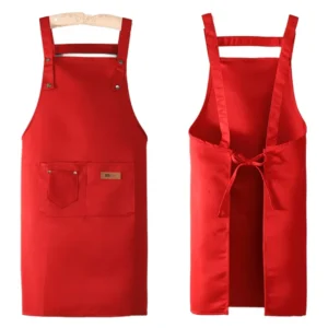Custom Logo 100% Polyester Bib Apron for Garden, Grill, BBQ, and Kitchen