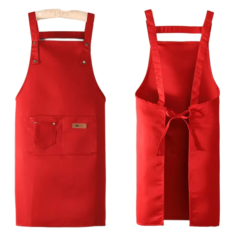 Custom Logo 100% Polyester Bib Apron for Garden, Grill, BBQ, and Kitchen