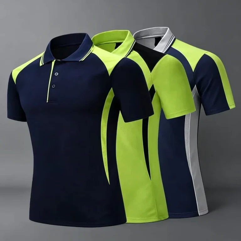 Custom-Logo-100-Polyester-Two-Color-Men-School-Working-Uniform-Polo-T-Shirts-Summer-Slim-Fit-Work-Wear-Mens-Polo-Shirt-1