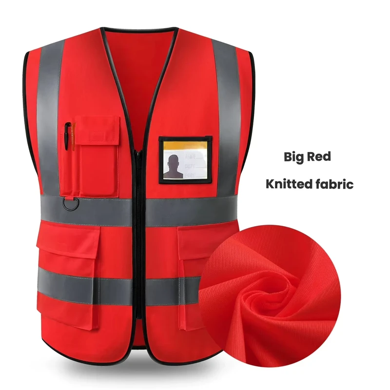 Custom Logo ANSI Class 2 hi vis vest Waterproof LED Light Reflective Polyester Safety Workwear for Construction Industrial