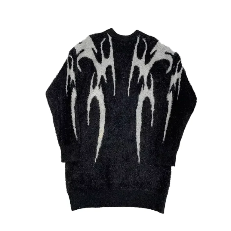 Custom-Logo-Brushed-Mohair-Wool-Knitting-Jacquard-Fuzzy-Knitted-Men-Pullover-Jacket-Fuzzy-Mohair-Blend-Sweater-Mens-Sweater