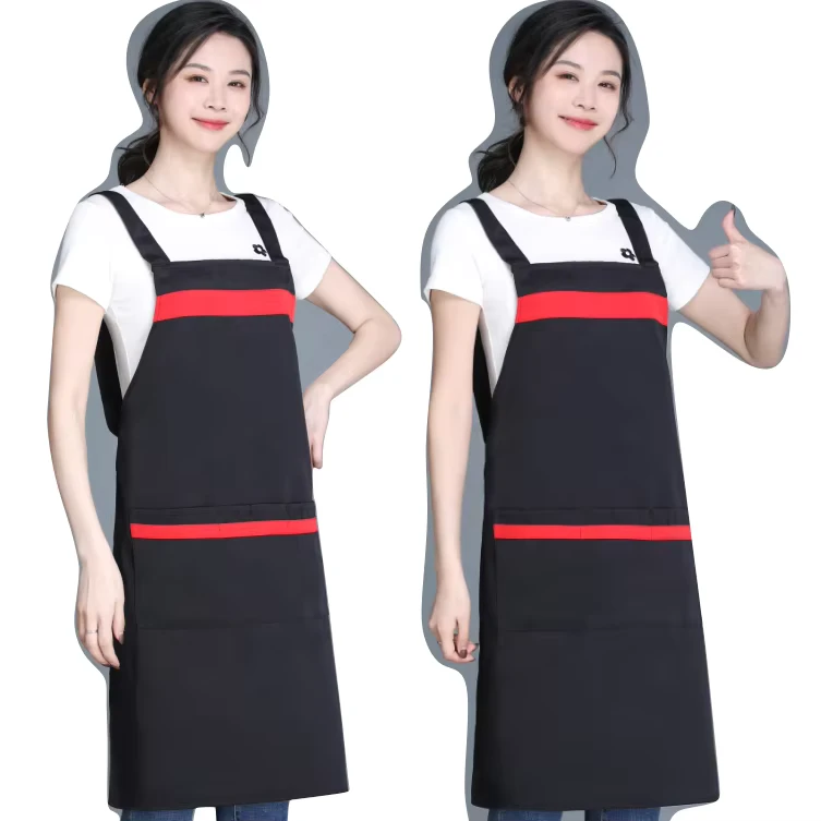 Custom Logo Chef Cooking Aprons for Adults and Children, for Cafes, Restaurants, and Kitchens