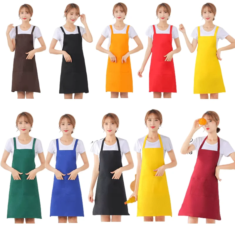 Custom Logo Colorful Kitchen Apron for Women