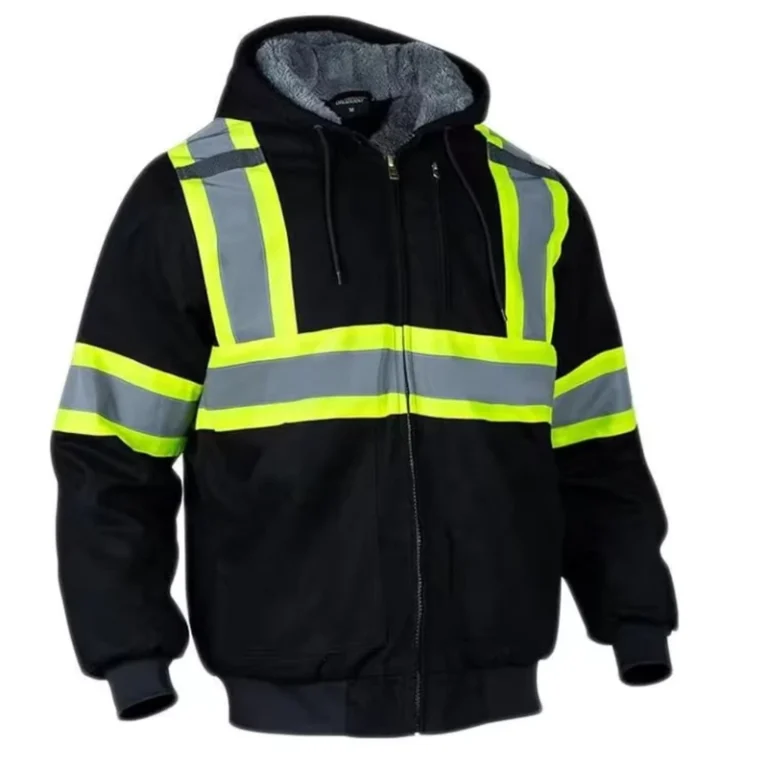 Custom-Logo-Construction-Winter-Hi-Vis-Long-Sleeve-Yellow-Black-Work-Reflective-Fluorescent-Safety-Reflector-Jacket