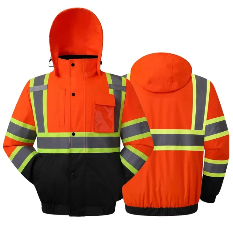 Custom-Logo-Construction-Winter-Hi-Vis-Orange-Black-Work-Hoodie-Worker-Reflective-Fluorescent-Safety-Reflector-Jacket