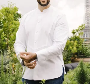 Custom Logo Cotton Hotel Chef Jacket, Long-Sleeve Restaurant Uniform Shirts for Men and Women