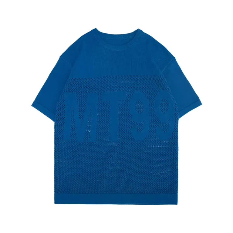 Custom-Logo-Crew-Neck-Short-Sleeve-Mens-Knit-Crochet-Sweater-Knitted-Mesh-Jersey