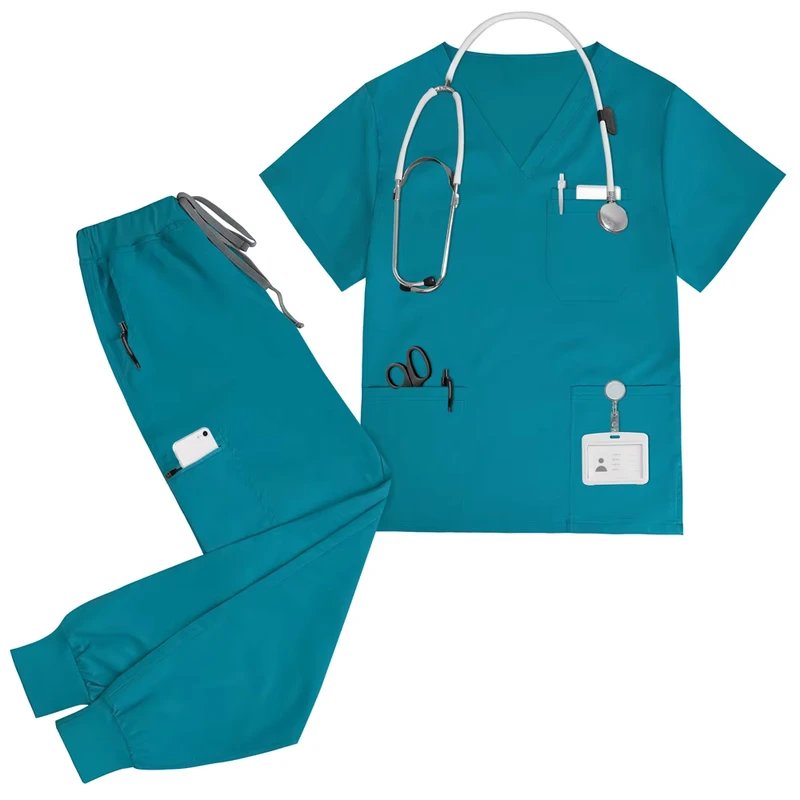 Custom Logo Dental Clinic Hospital Medical Jogger Scrub Uniform Set