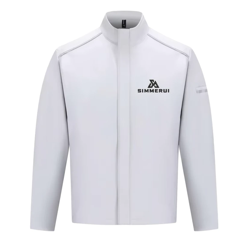 Custom Logo Embroidered Workwear Stand Collar Jacket For Spring And Autumn 3M Reflective Soft Shell Work Jacket