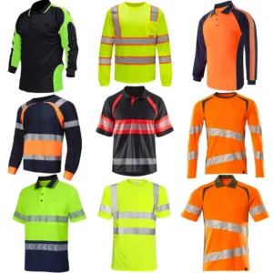 Custom Logo Hi Vis Reflective Safety T Shirt ANSI Class 3 High Visibility Workwear Quick Dry Construction Safety Shirt