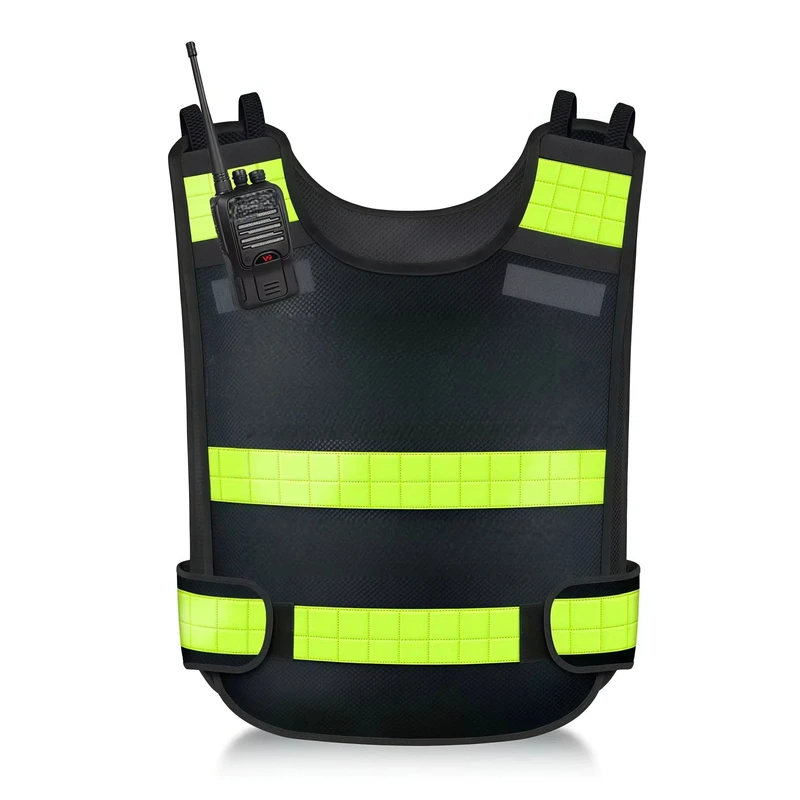 Custom Logo Hi Vis Vest Breathable Reflective Safety Vest with Adjustable Waist Belt Yellow Green for Traffic Construction
