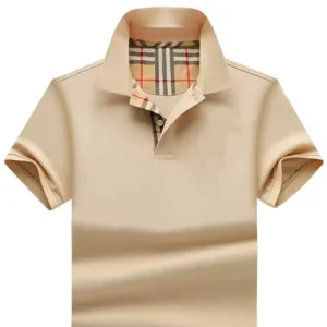 Custom Logo High Quality Men’s Casual Lapel Polo T shirts Quick Dry 100% Cotton Breathable Solid Short Sleeve Business T Shirt
