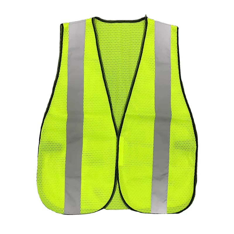 Custom Logo High-Visibility Reflective Construction Safety Vest with Pockets