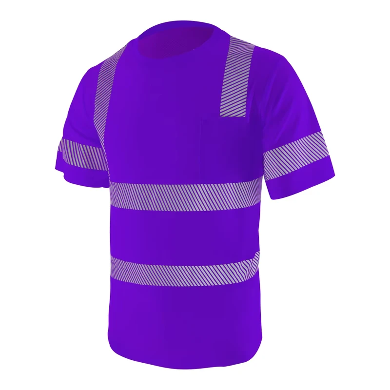 Custom Logo High Visibility Short Sleeve Safety T Shirt