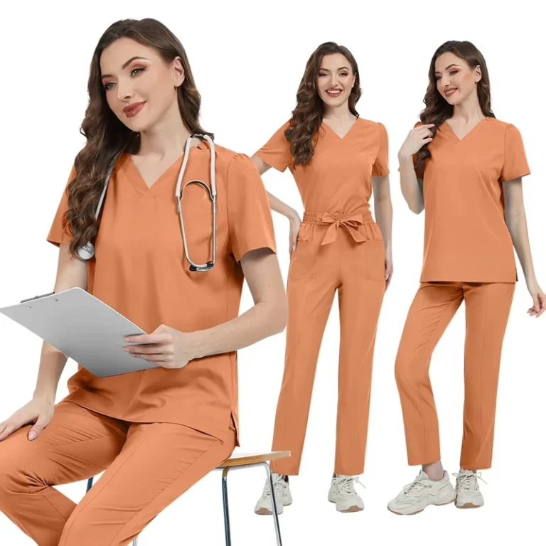 Custom-Logo-Hospital-Medical-Scrub-Set-Breathable-Spandex-Straight-Nursing-Uniforms-for-Women-and-Men-OEM