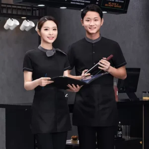 Custom Logo Hotel Staff Uniform Bar Waitress Vest