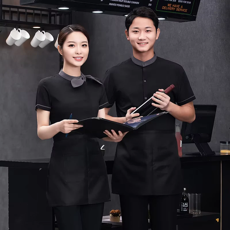 Custom Logo Hotel Staff Uniform Bar Waitress Vest