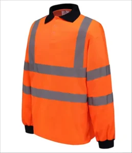 Custom Logo Long Sleeve Quick Dry Traffic Road Reflective Workwear Industrial Mining Construction Work Hi Vis Safety Polo Shirts
