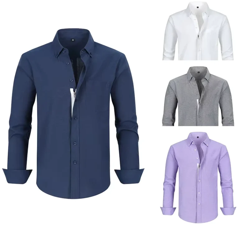 Custom-Logo-Mens-100-Cotton-Professional-Office-and-Work-Uniform-Shirt
