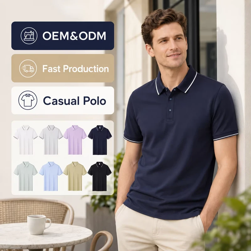 Custom Logo Men's Designed Polo Shirts Mulberry Silk Spandex Ice Cool Smooth Classic Business Casual Factory Direct