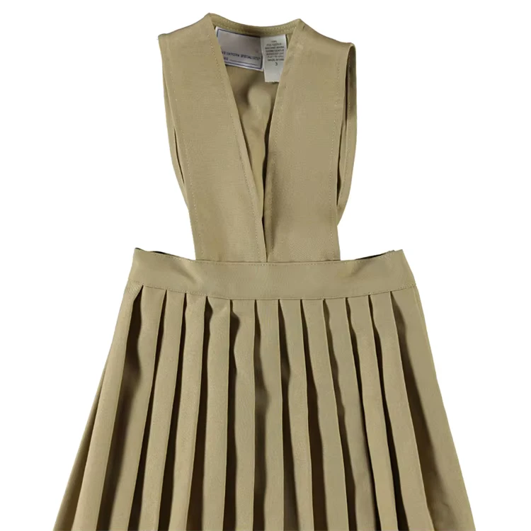 Custom-Logo-Modern-Designs-Sleeveless-High-School-Uniform-Dress-Girls-and-Boys-School-Uniforms