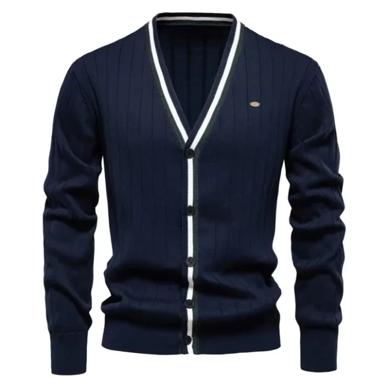 Custom-Logo-OEM-100-Cotton-Oversized-V-Neck-Cardigan-Sweater-Jacket-for-Men