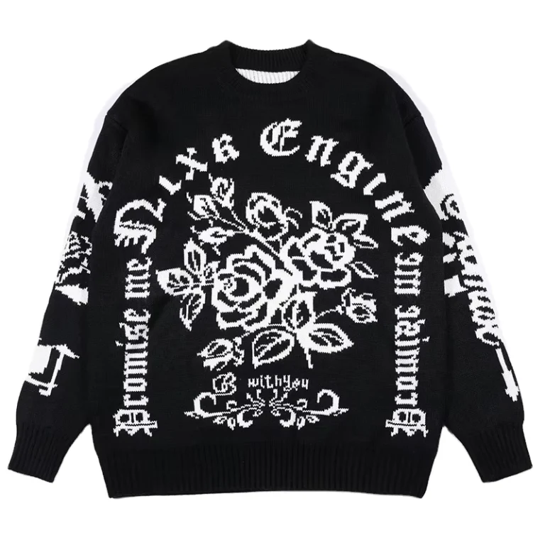 Custom-Logo-OEM-Men-Casual-Sweater-Jacquard-Pattern-Knitwear-Pullover-Crew-Neck-Knitted-Jumper-Winter-Custom-Design-Sweater