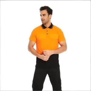 Custom Logo OEM ODM Unisex Work Breathable Polo Shirts Bulk Color Block Dirt Resistant Corporate Team Uniforms