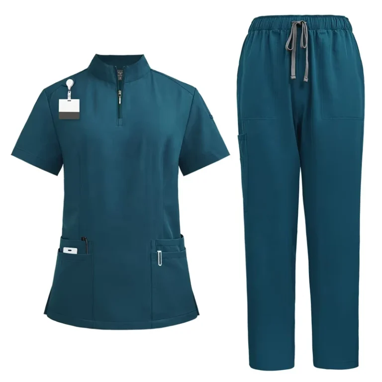 Custom-Logo-OEM-Unisex-Twill-Fabric-Medical-Nurse-Scrub-Uniform-for-Hospital-and-Clinic-Use