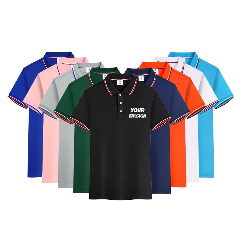 Custom Logo Polo Uniforms Short Sleeve Slim Fit Summer Workwear High Quality Europe Restaurant Waiter Uniform Tee Shirt