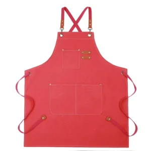 Custom Logo Polyester-Cotton Sleeveless Bib Apron for Chefs and Waiters
