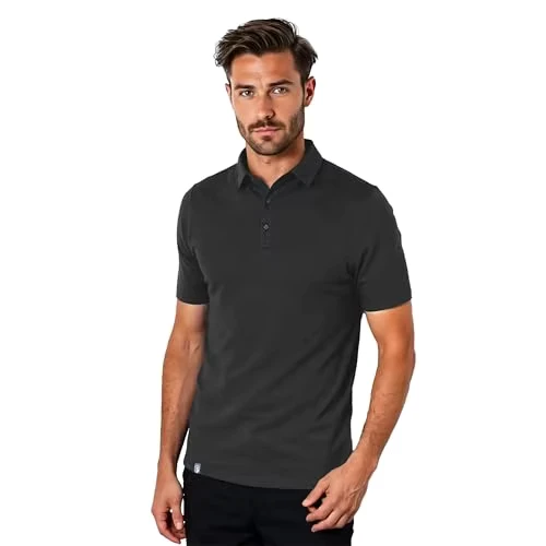 Custom Logo Printed Embroidered Knitted Golf Polo Shirt for Men