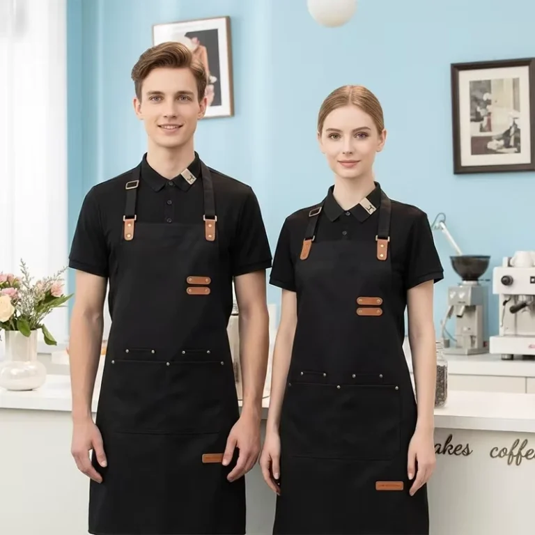 Custom-Logo-Printed-Reusable-Durable-Canvas-Waist-Halter-Apron-for-Restaurant-Milk-Tea-Cafe-Chef-Kitchen-Use