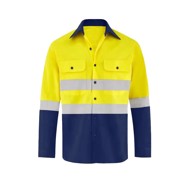Custom Logo Reflective t Shirt Men High Visibility Reflective Safety Shirt Hi Vis Work Suit